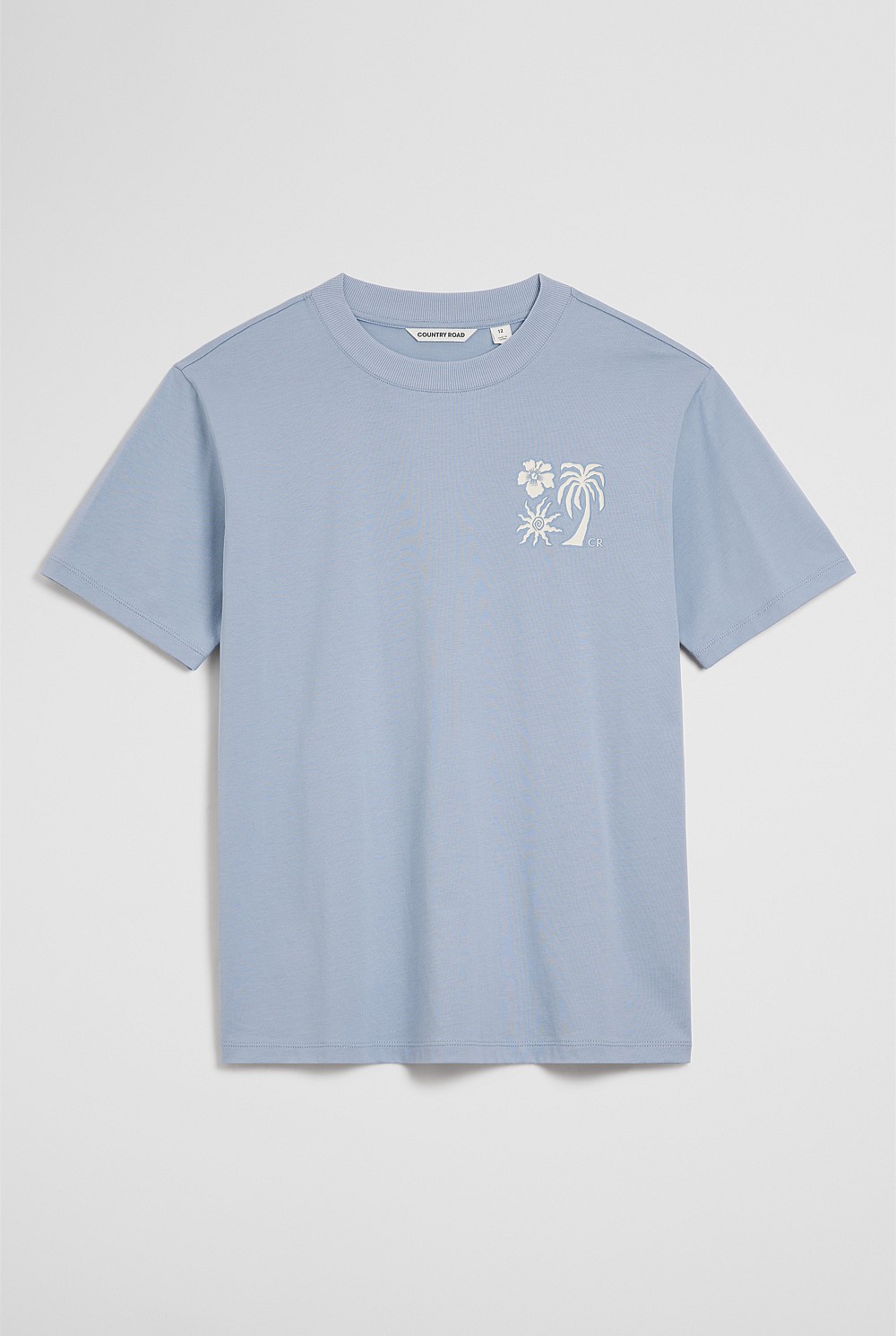 Relaxed Hibiscus Print T-Shirt