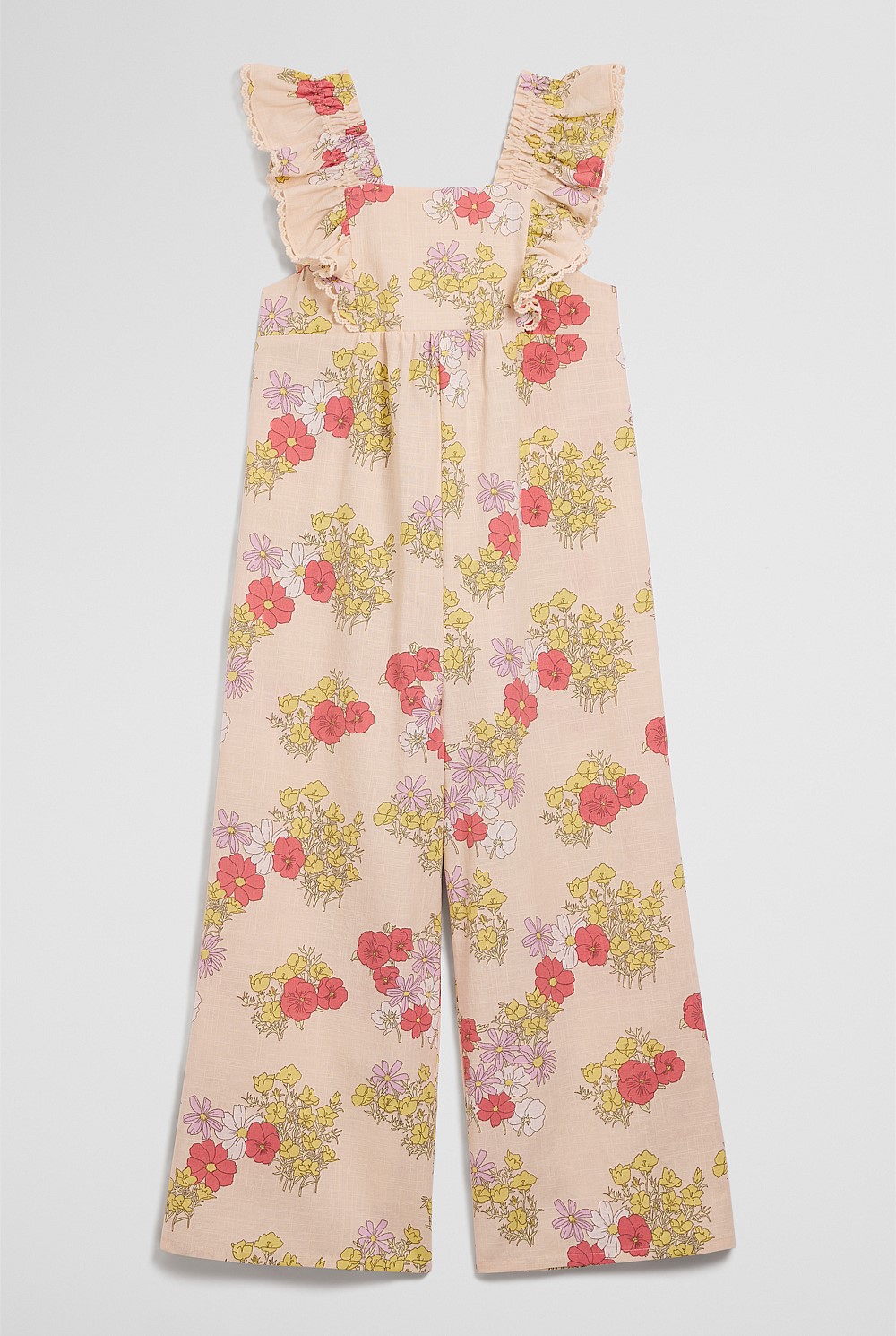 Short Sleeve Printed Jumpsuit