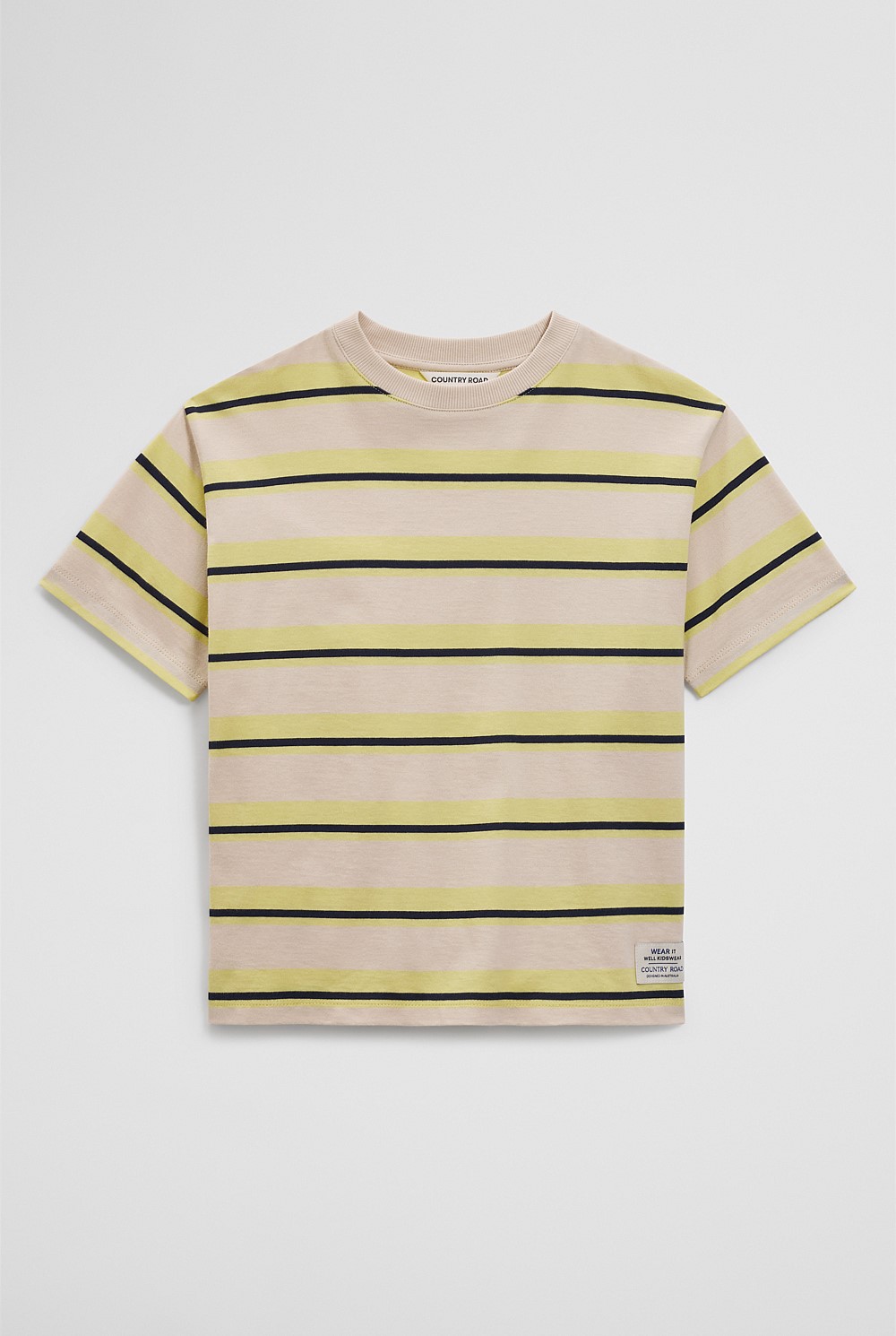 Oversized Stripe Short Sleeve T-Shirt