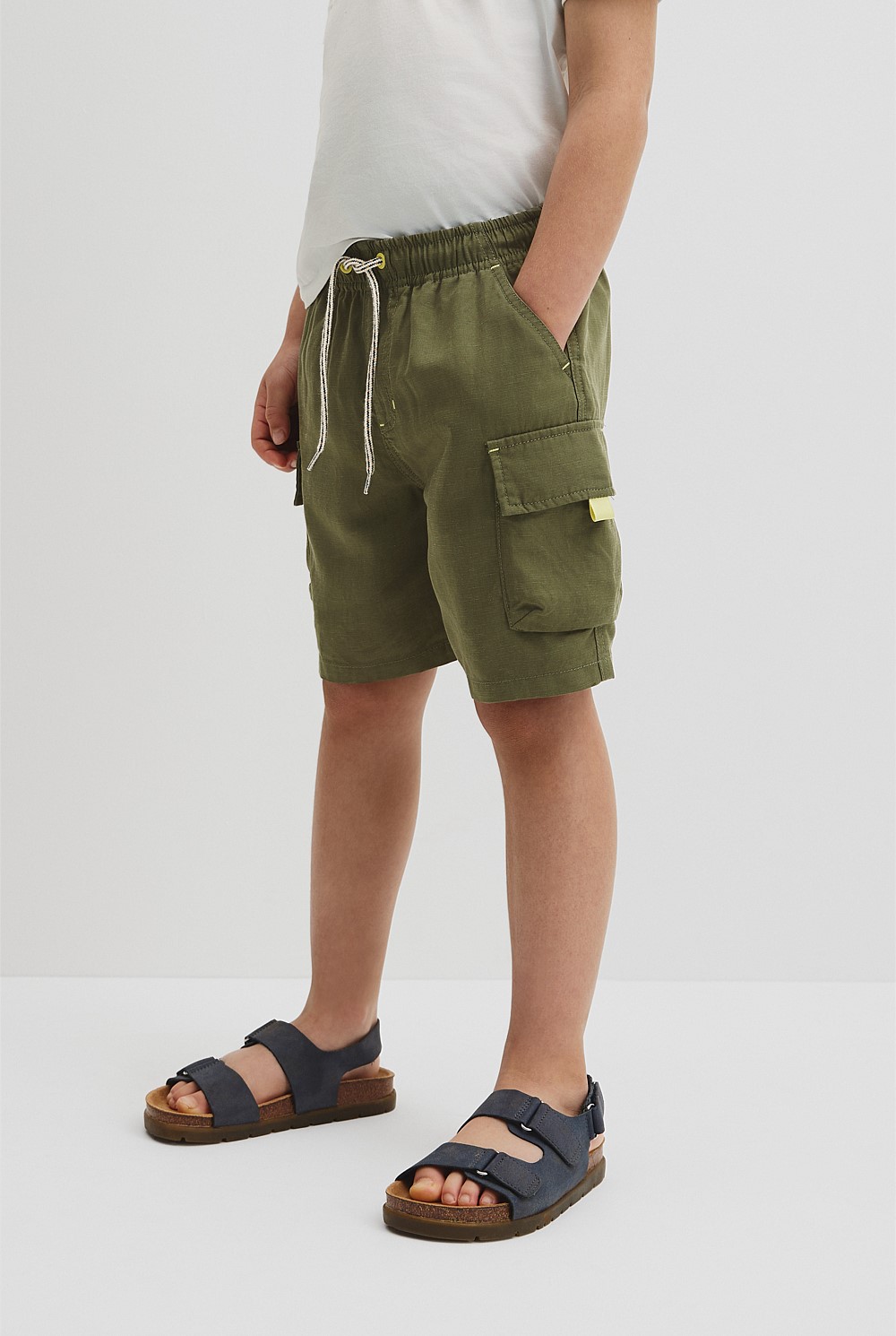 Contrast Cargo Pant Straight