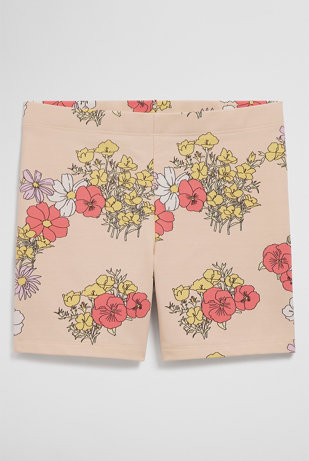 Organically Grown Cotton Blend Printed Bike Short