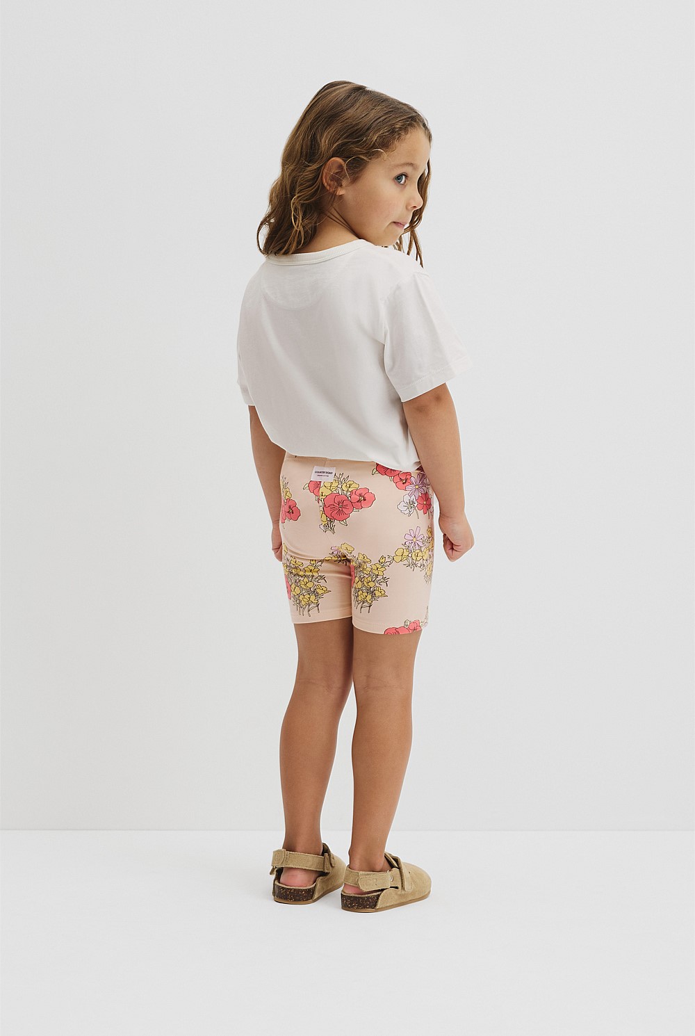 Organically Grown Cotton Blend Printed Bike Short