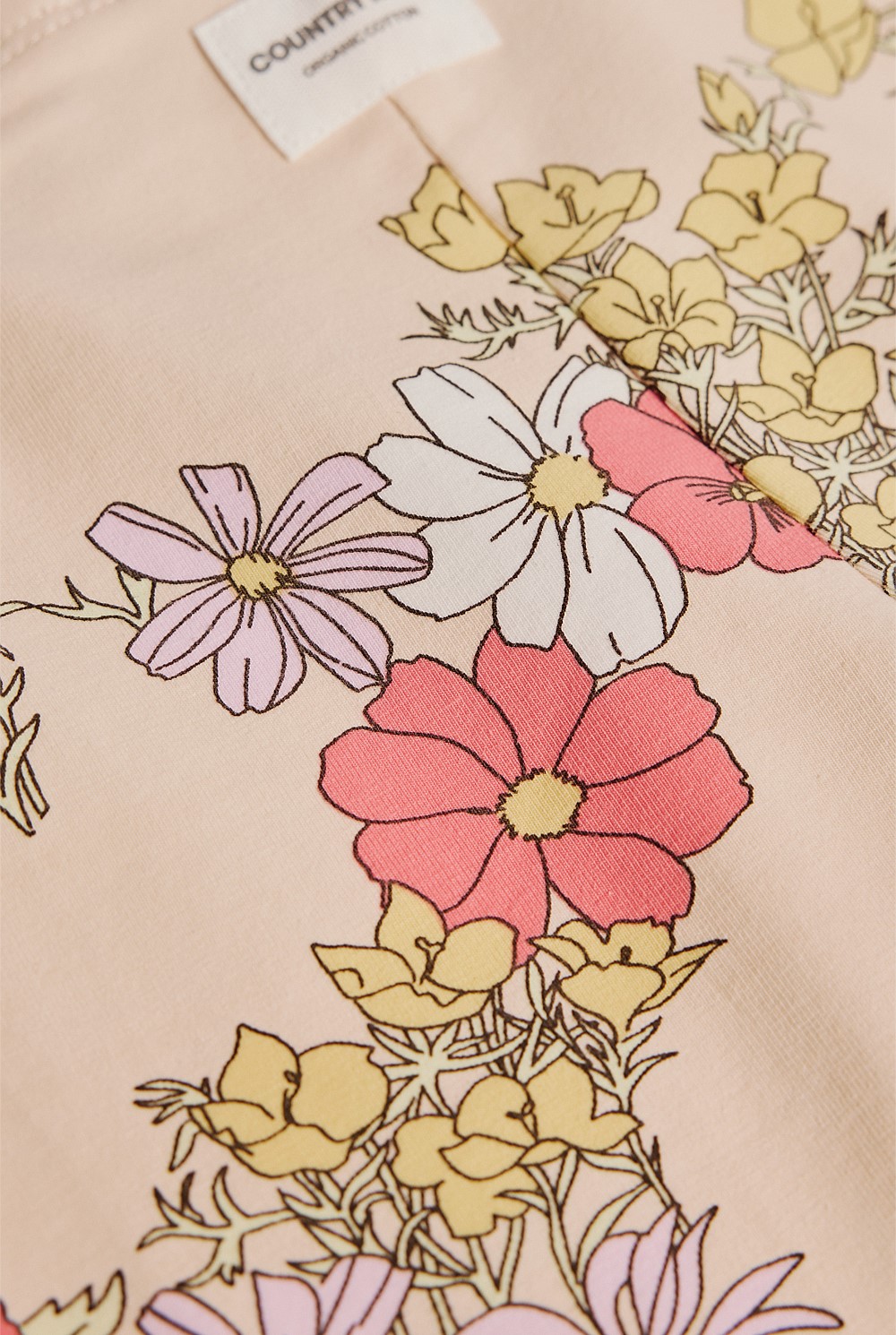 Organically Grown Cotton Blend Printed Bike Short