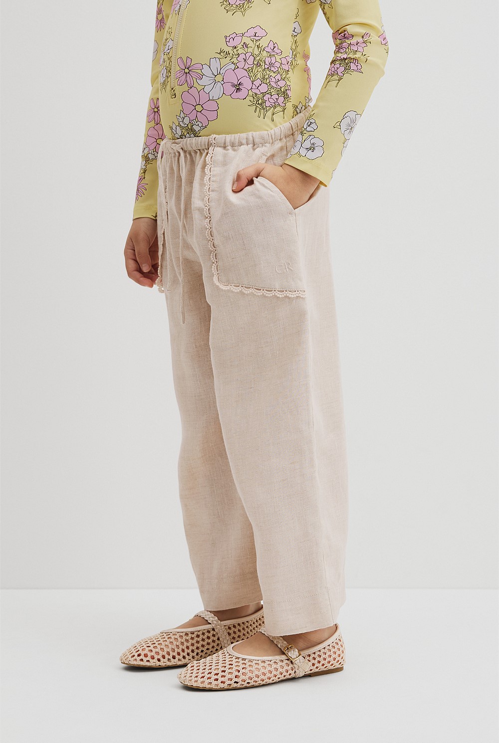 Linen Wide Leg Pant