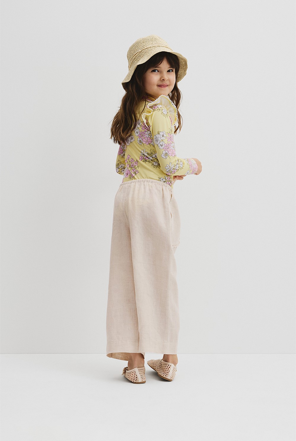 Linen Wide Leg Pant