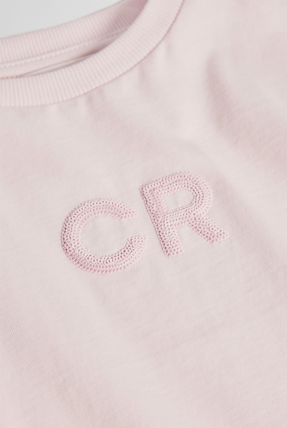 Australian Cotton Short Sleeve Sequin Logo T-Shirt
