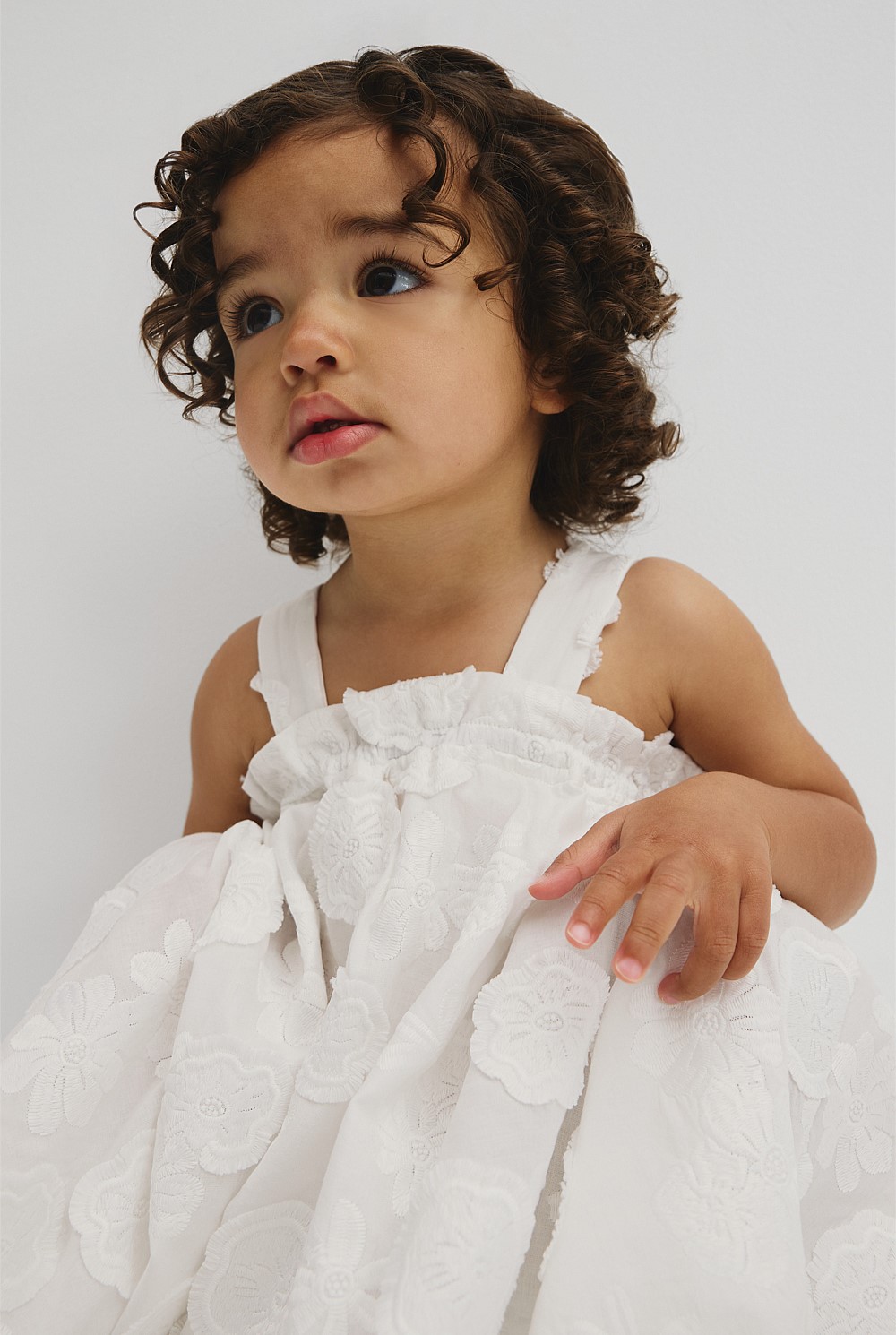 Sleeveless Broderie Romper Dress