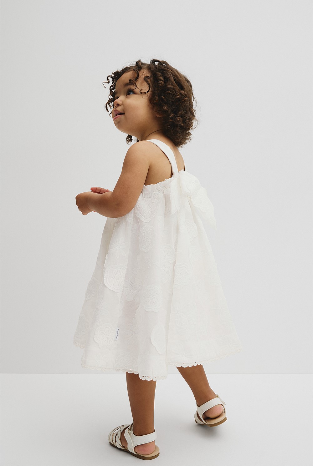 Sleeveless Broderie Romper Dress