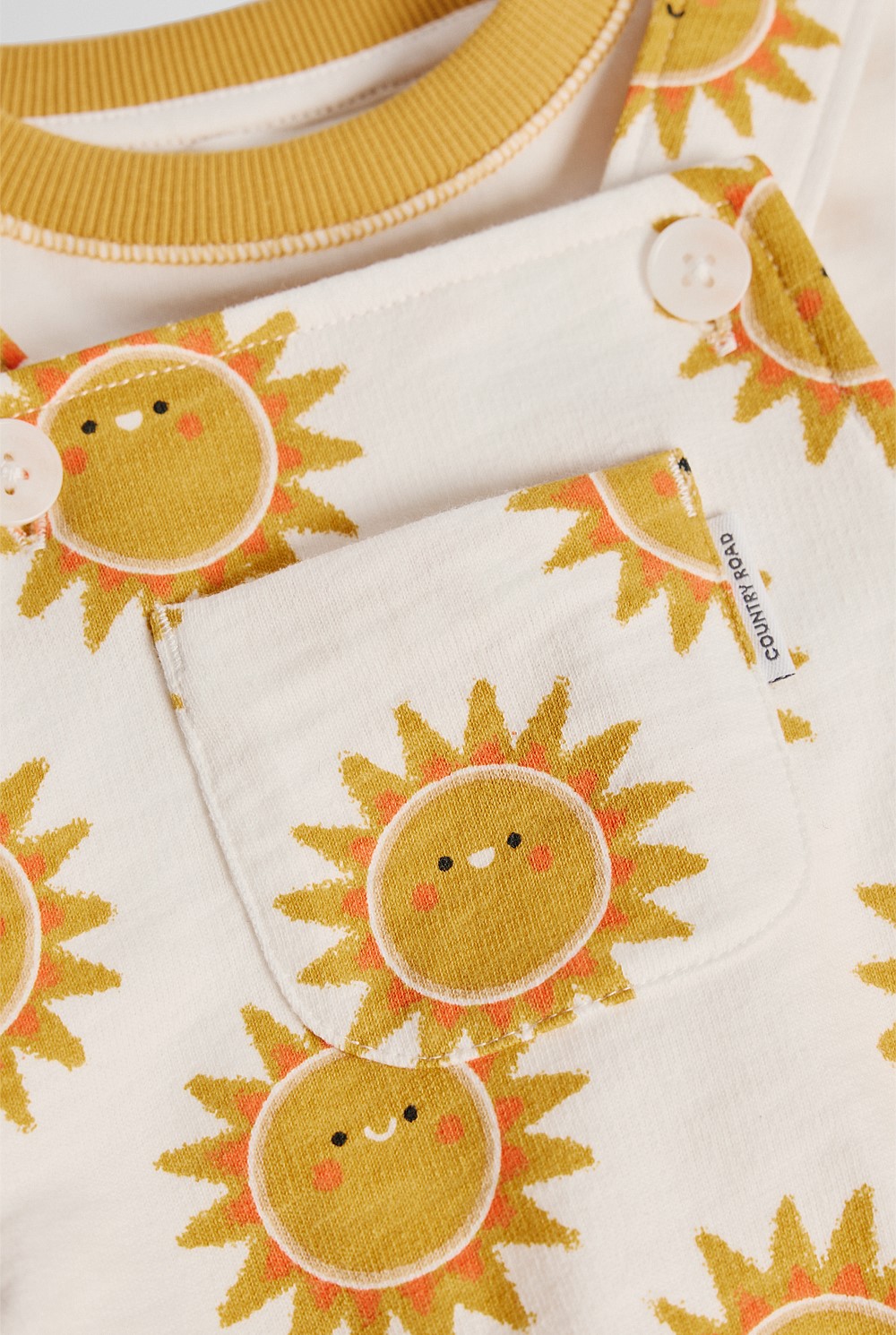 Organically Grown Cotton Embroidered Jersey Overall