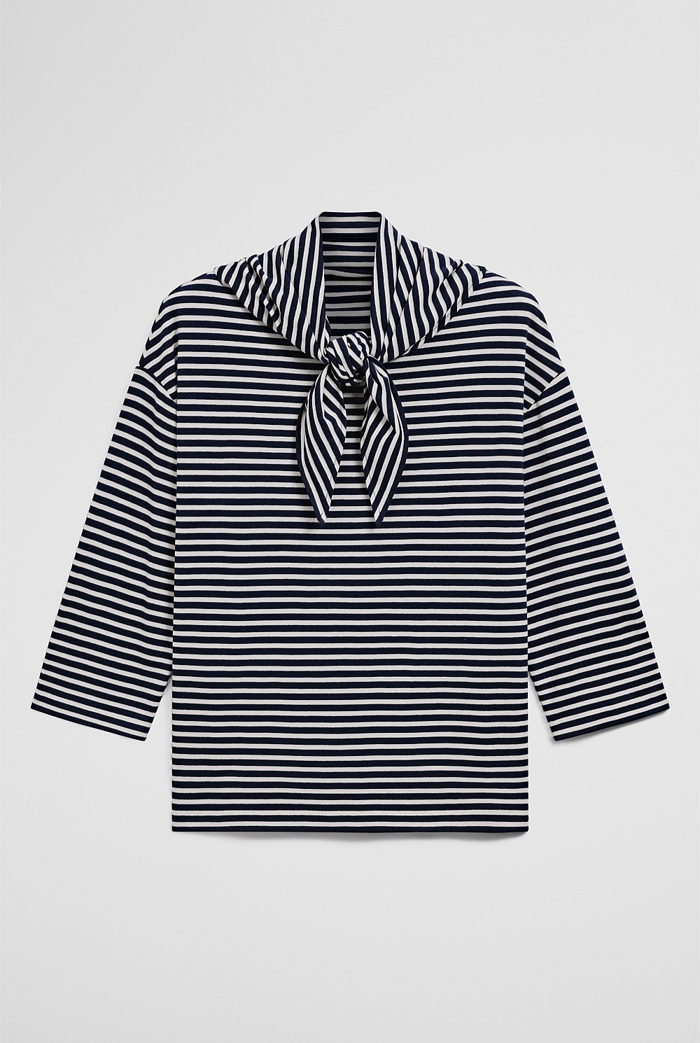Australian Cotton Scarf Crop Sleeve T-Shirt