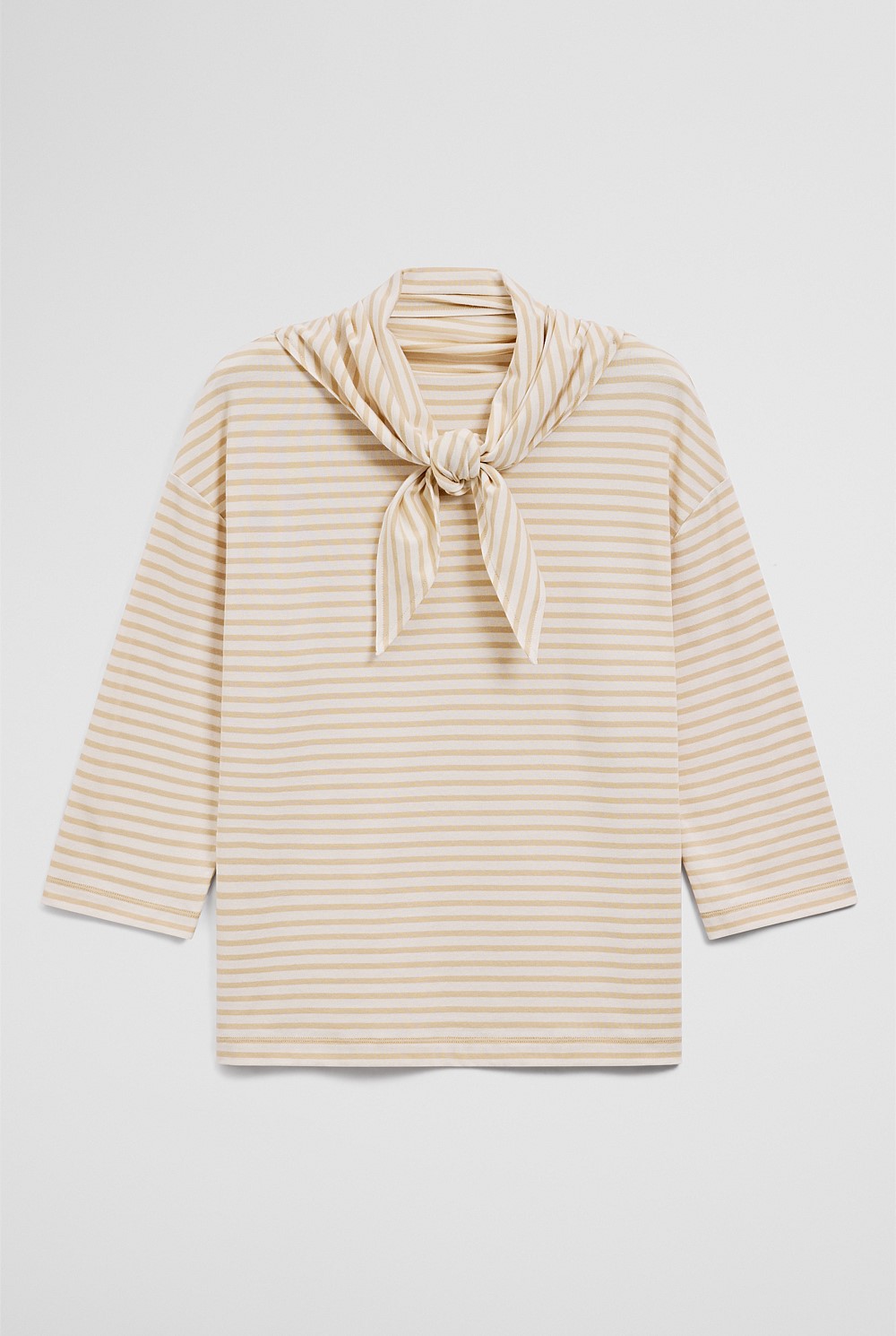 Australian Cotton Scarf Crop Sleeve T-Shirt