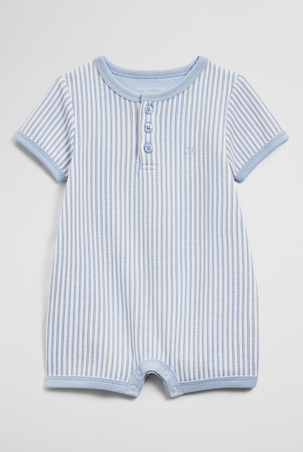 Short Sleeve Waffle Romper