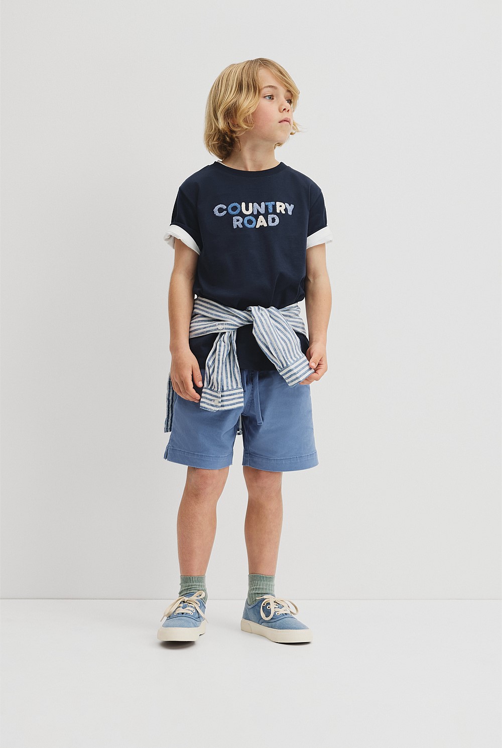 Australian Cotton Short Sleeve Boucle T-Shirt