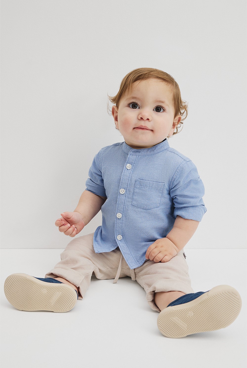 Long Sleeve Chambray Shirt