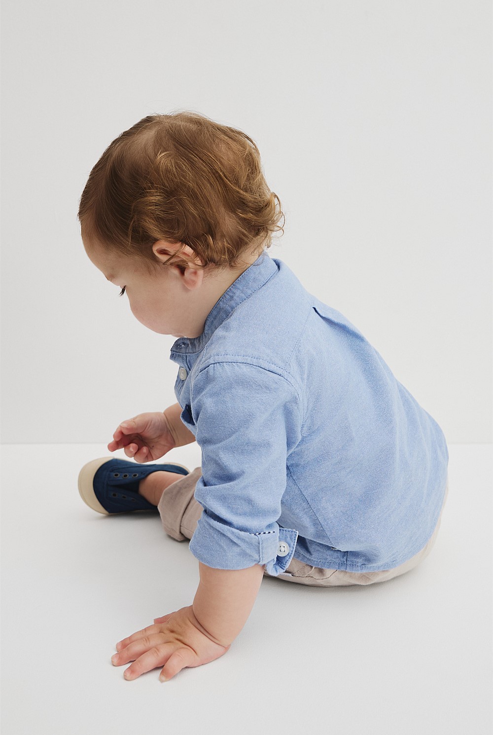 Long Sleeve Chambray Shirt