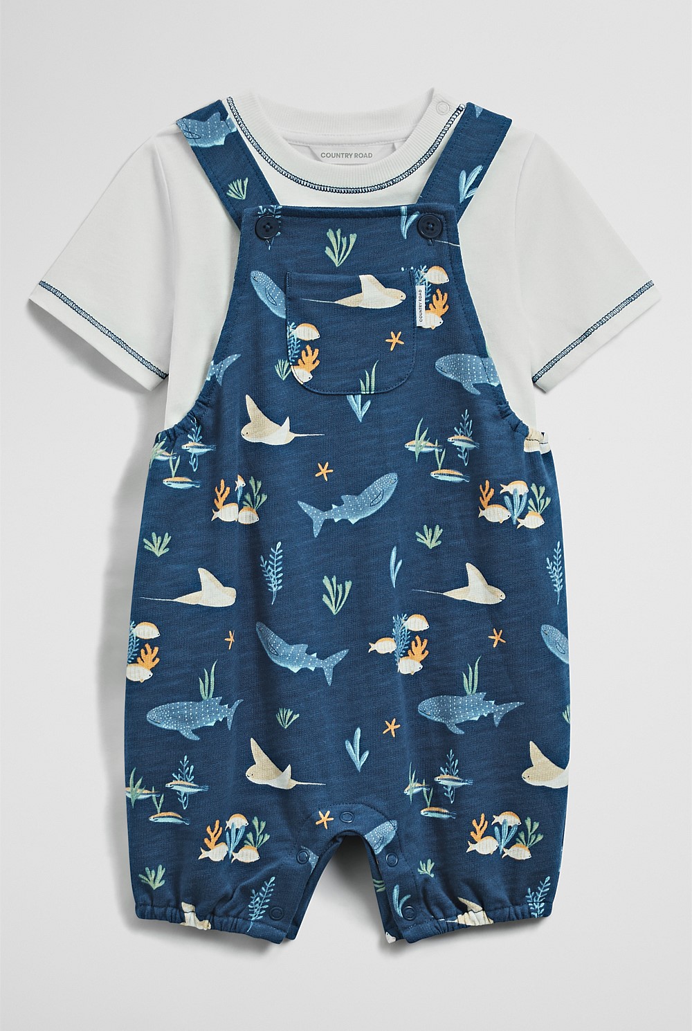 Short Sleeve Overall Set