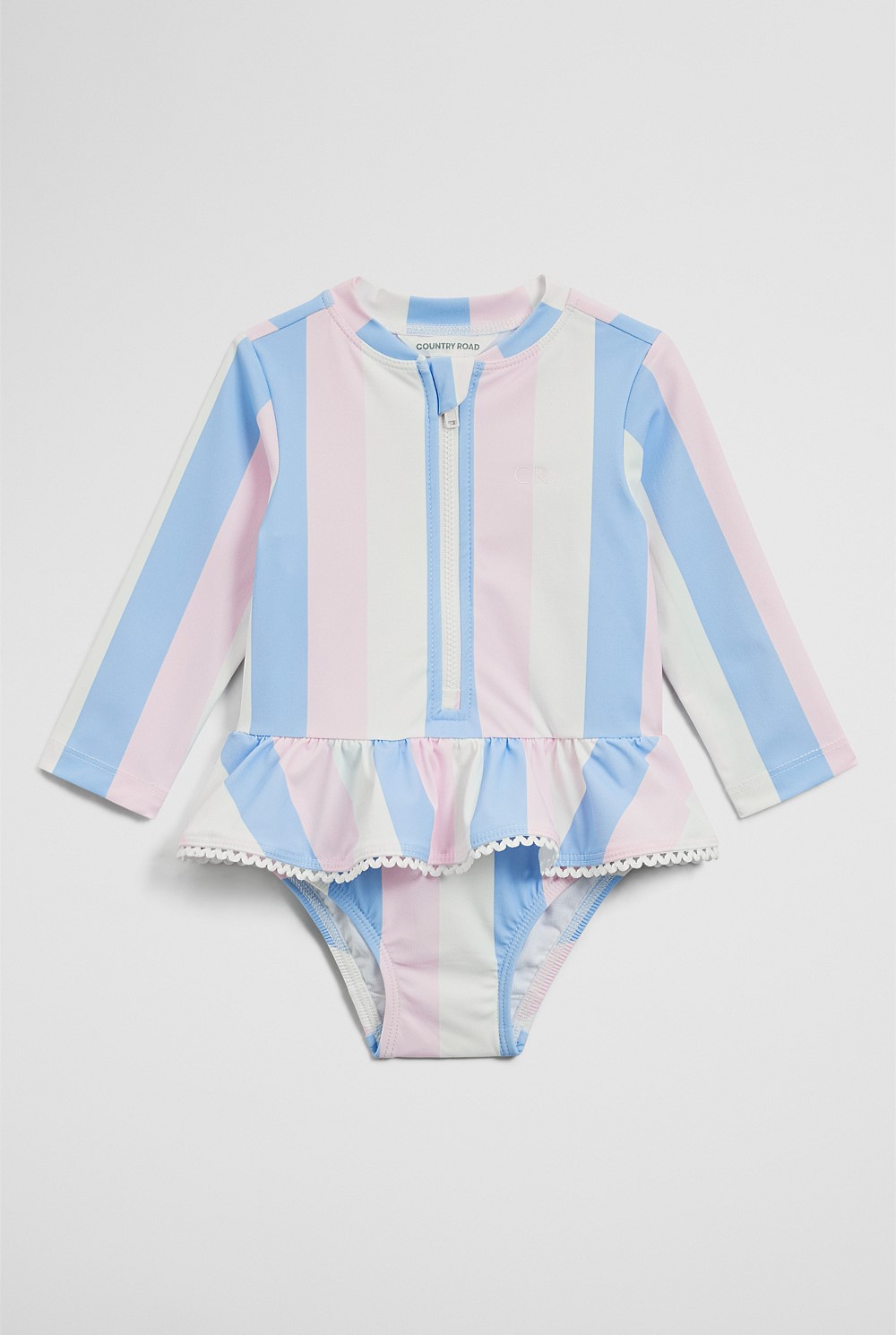 Long Sleeve Frill Swimsuit