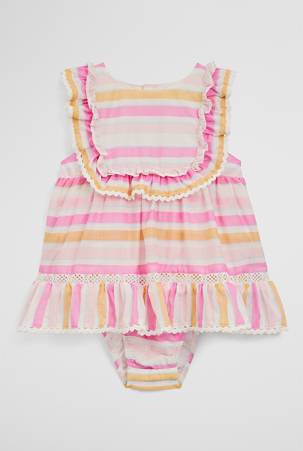 Sleeveless Print Romper Dress