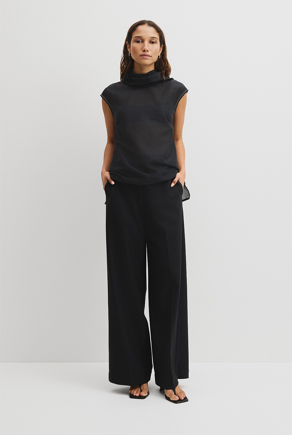 Rolled Neck Top