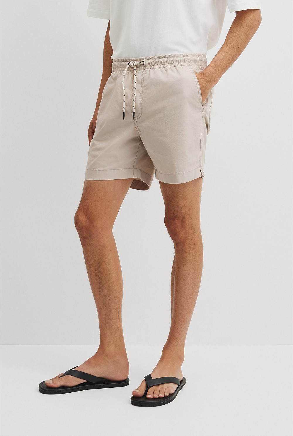Cotton Drawcord Straight Short