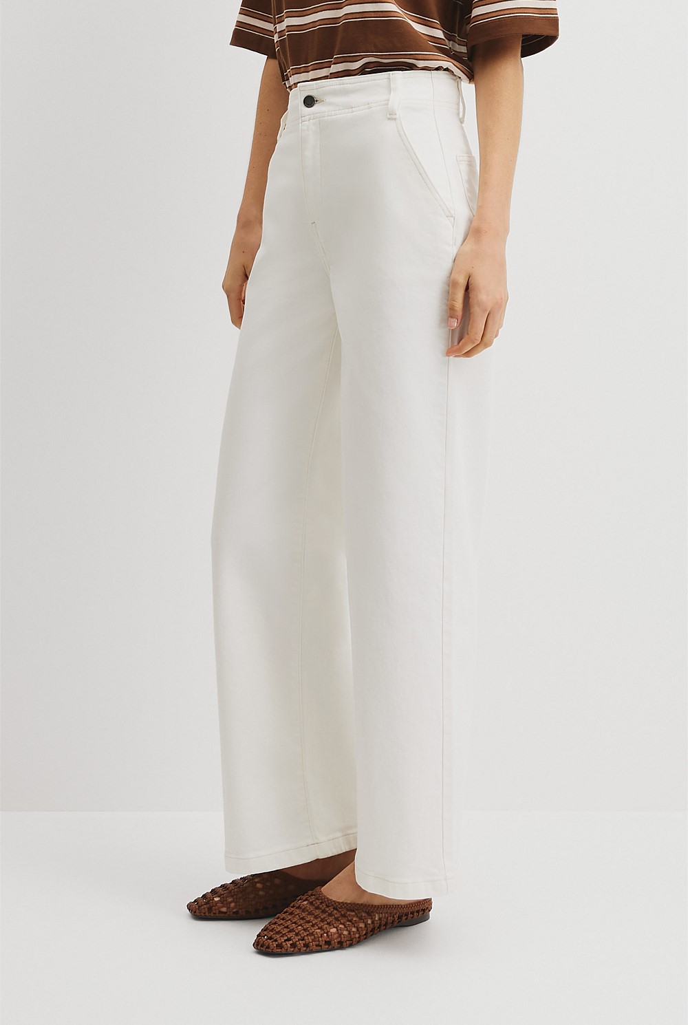High Rise Wide Leg Jean
