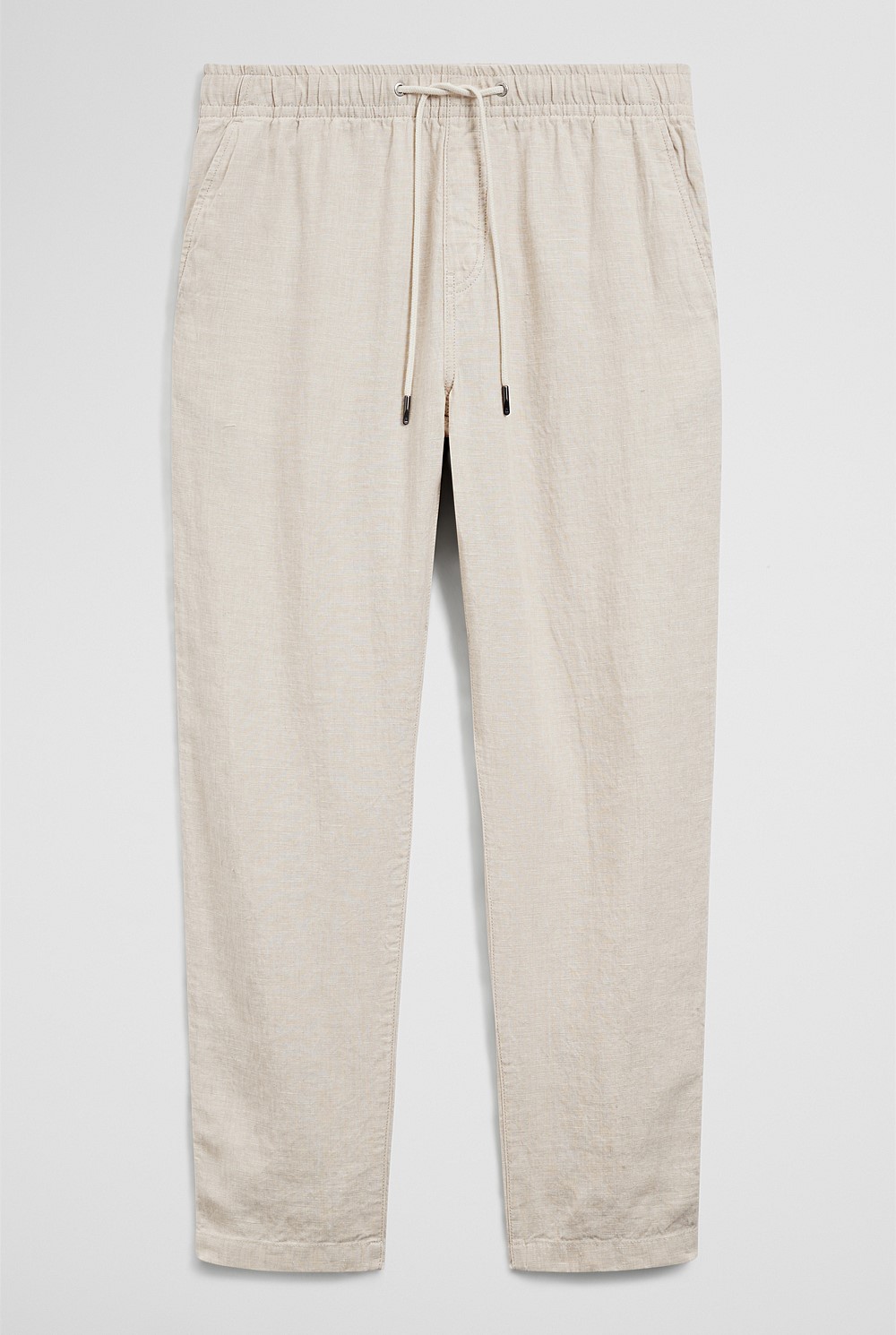 Relaxed Fit Linen Drawcord Pant