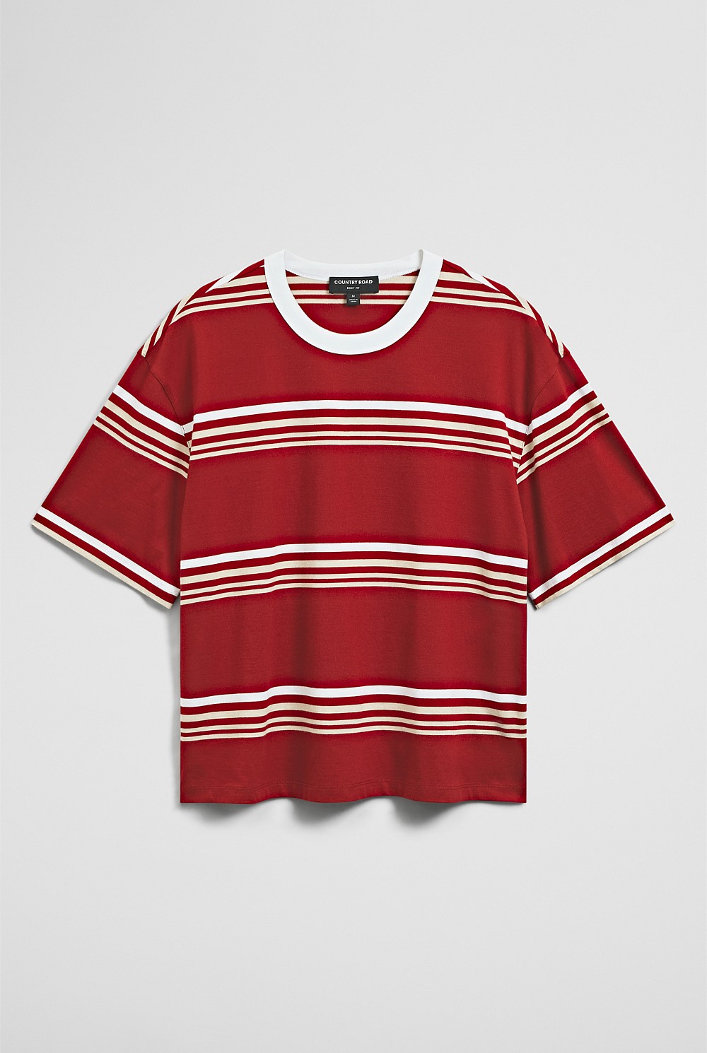Short Sleeve Boxy Stripe T-Shirt
