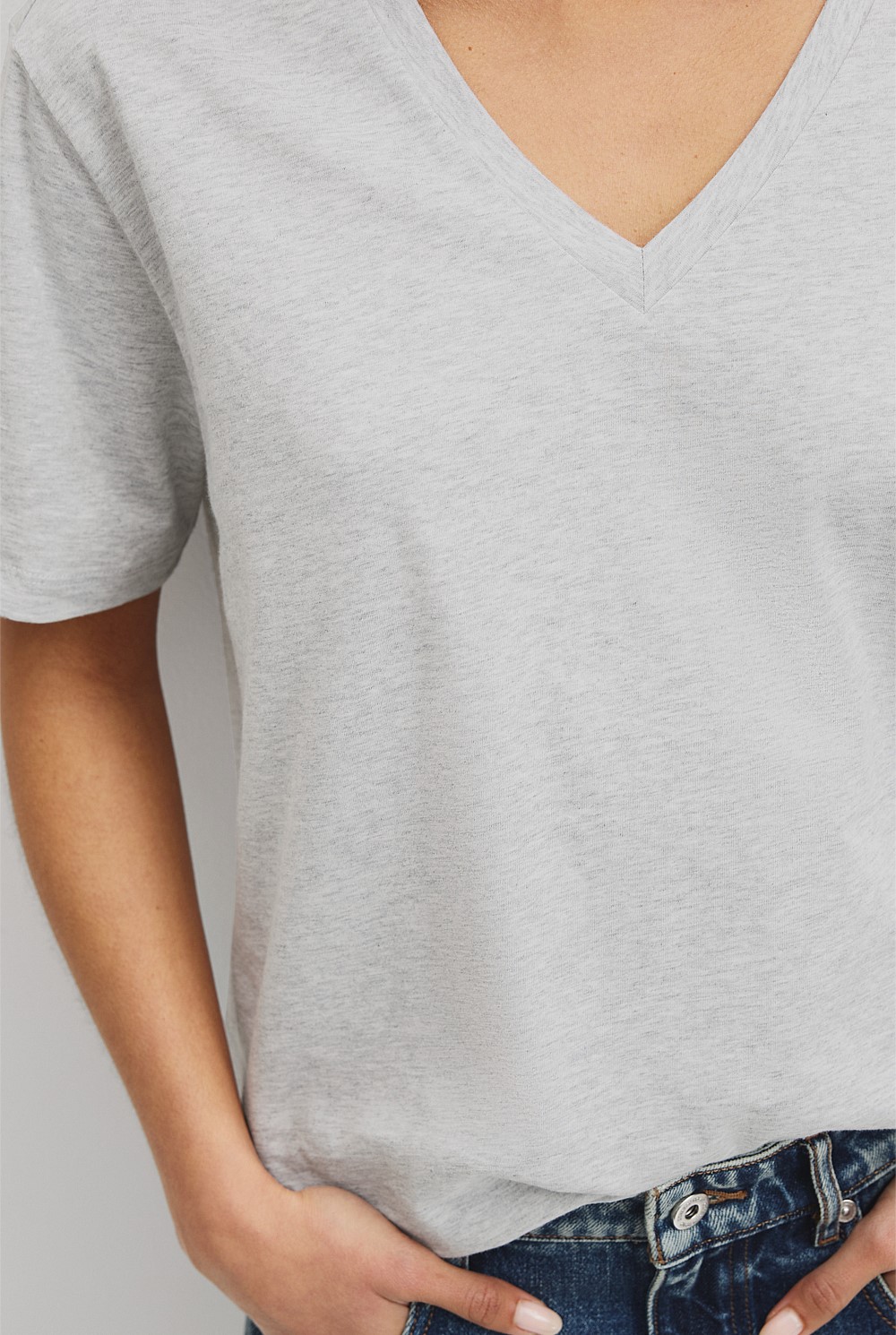 Australian Cotton V-Neck T-Shirt