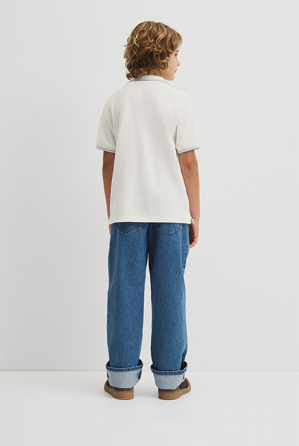 Teen Short Sleeve Logo Polo