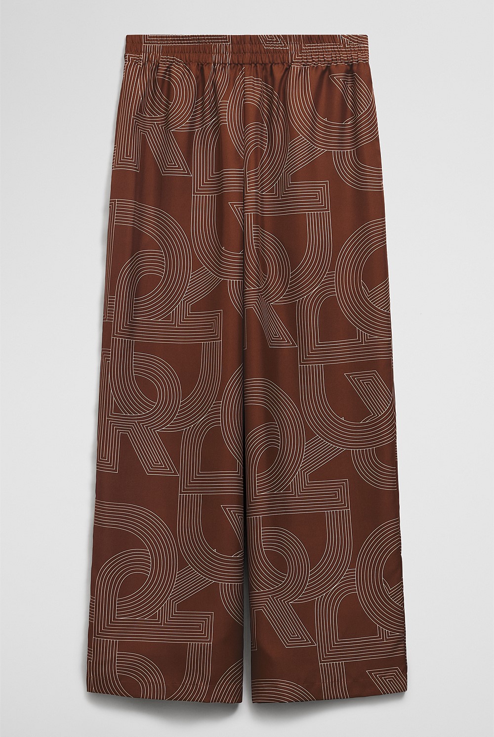 Logo Washable Silk Pant