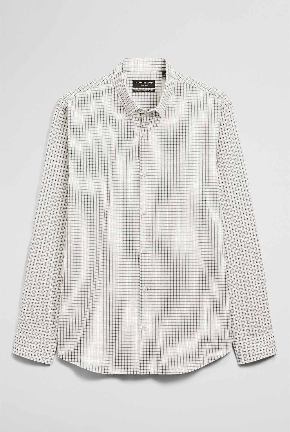 Regular Fit Cotton Grid Shirt