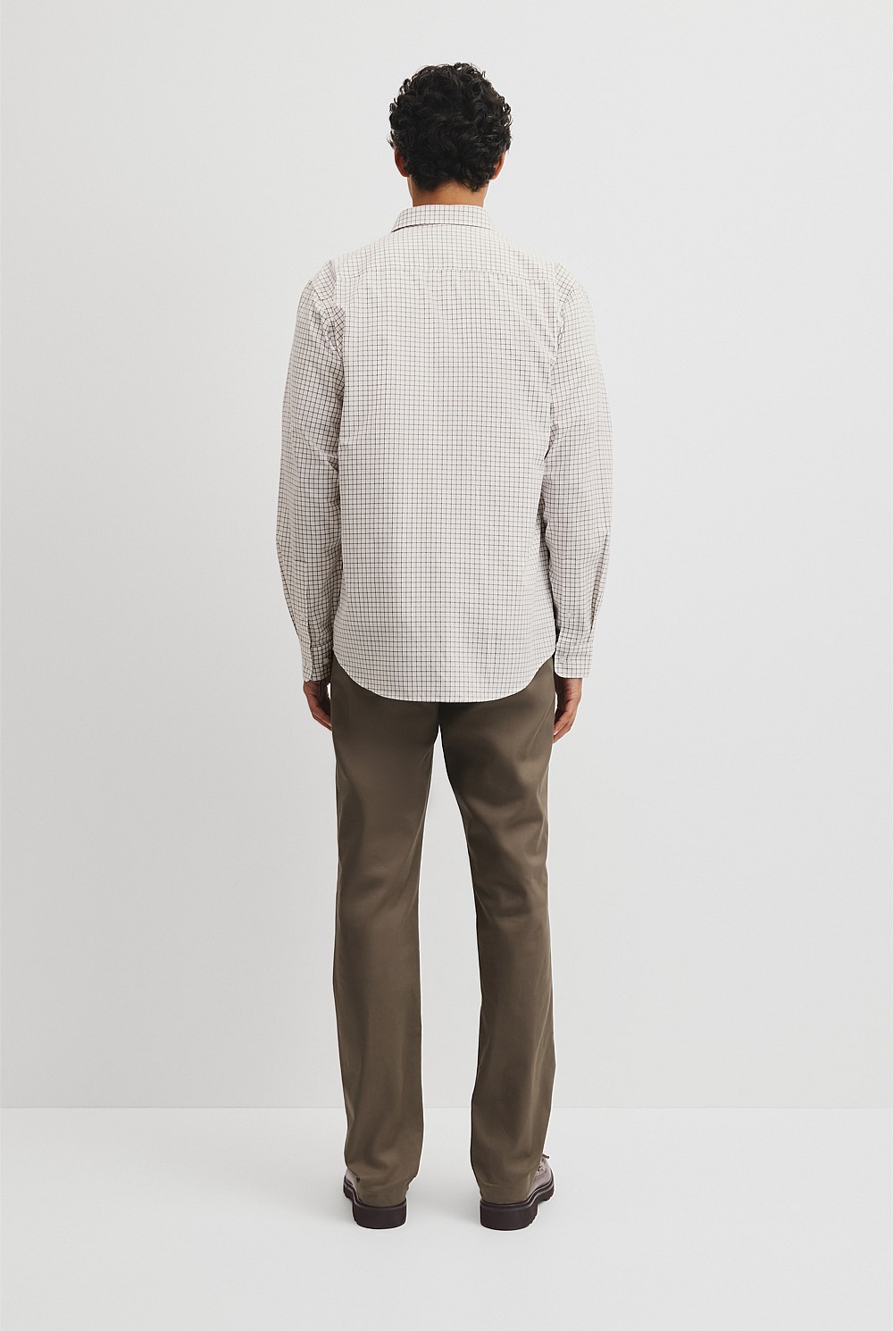 Regular Fit Cotton Grid Shirt