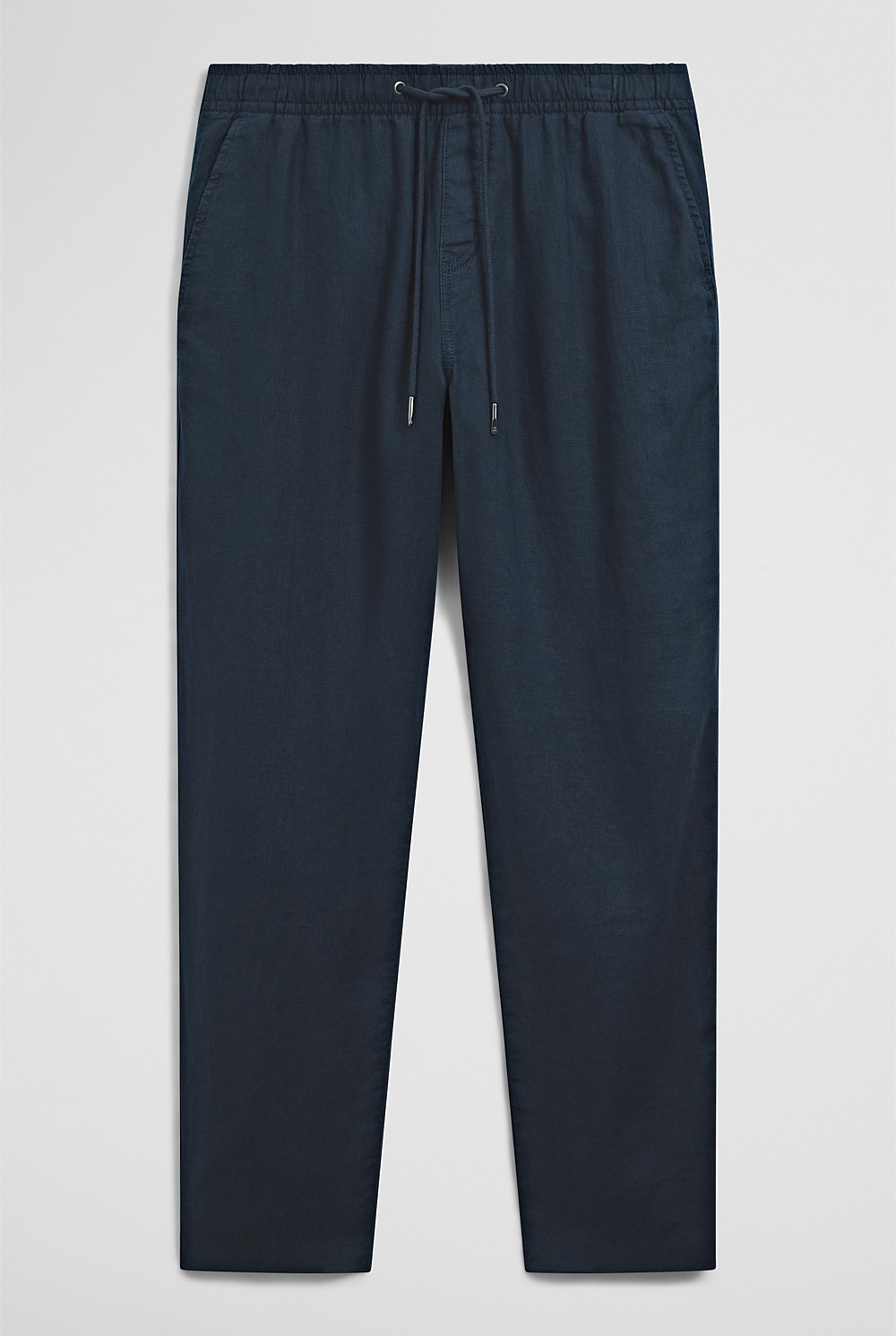 Relaxed Fit Linen Drawcord Pant