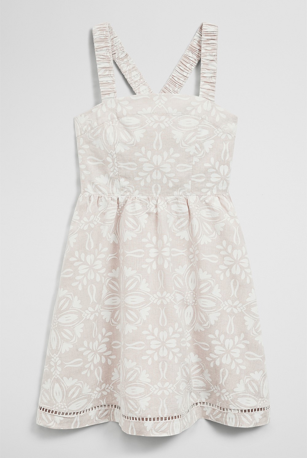 Teen Sleeveless Floral Print Dress