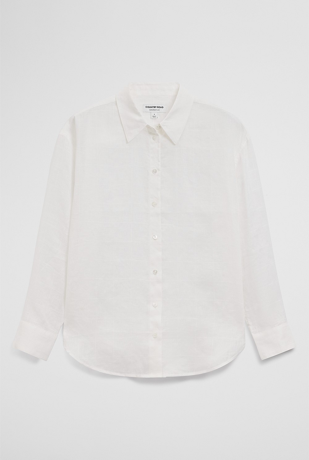 Relaxed Long Sleeve Linen Shirt