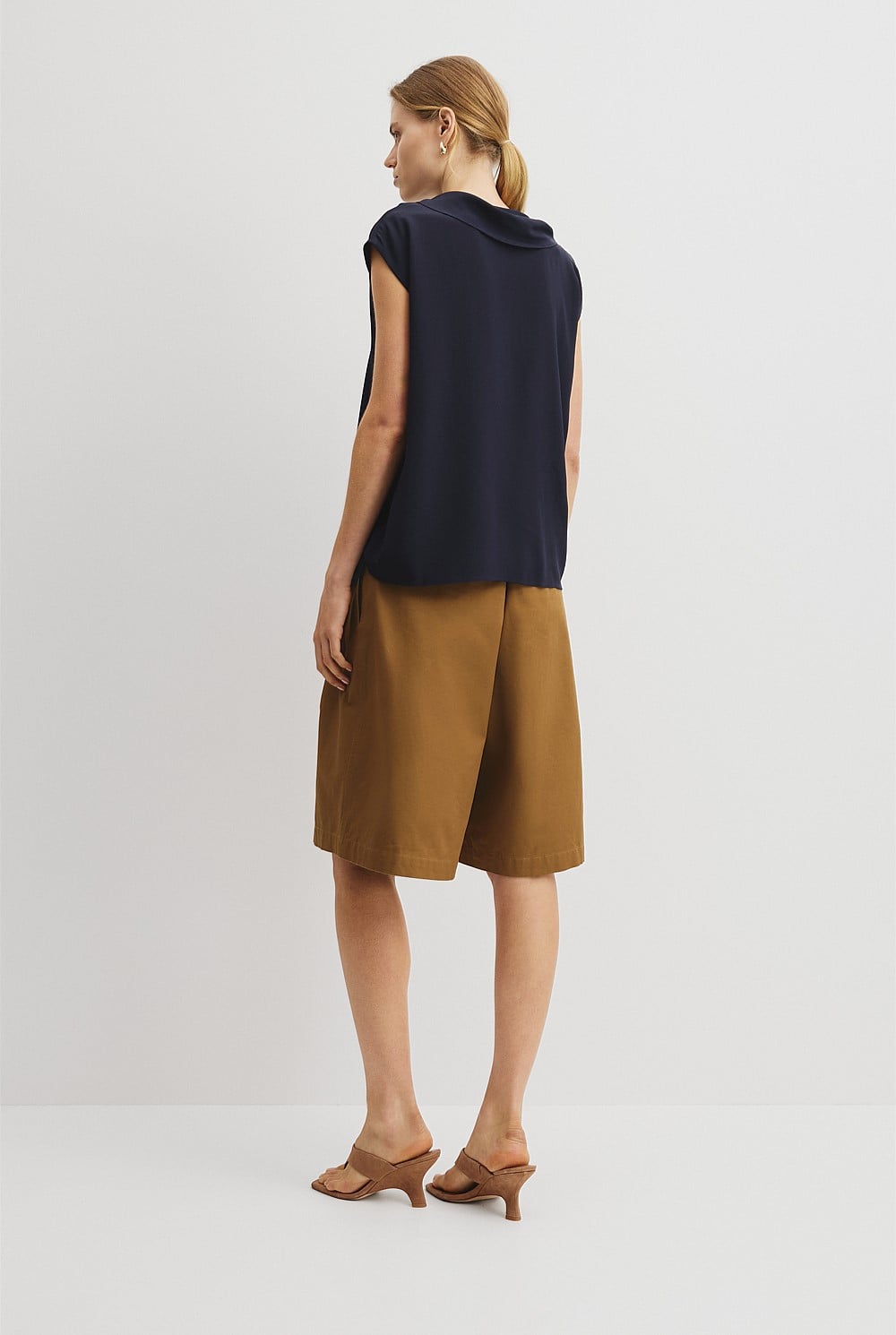 Draped Neck Top
