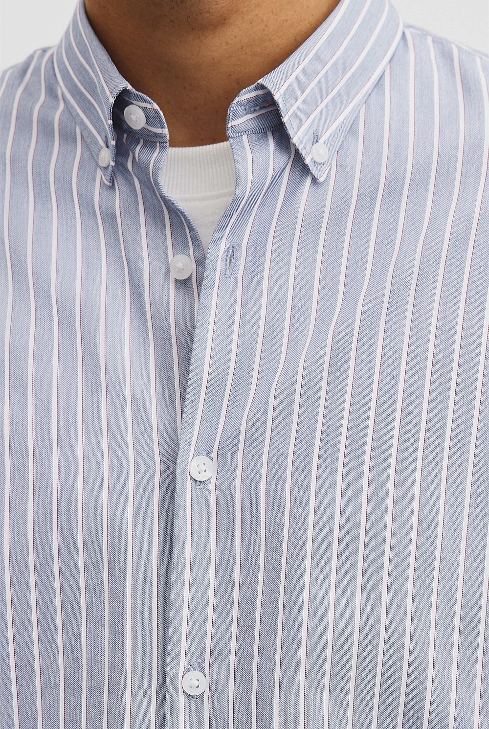 Regular Fit Cotton Stripe Shirt