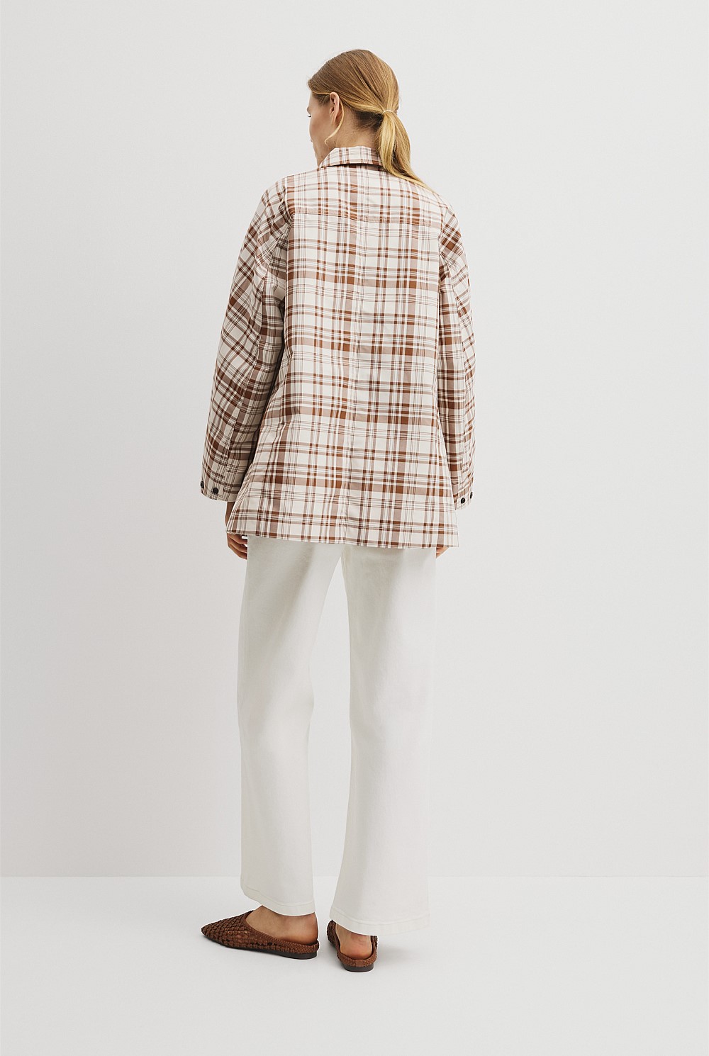 Plaid Swing Coat