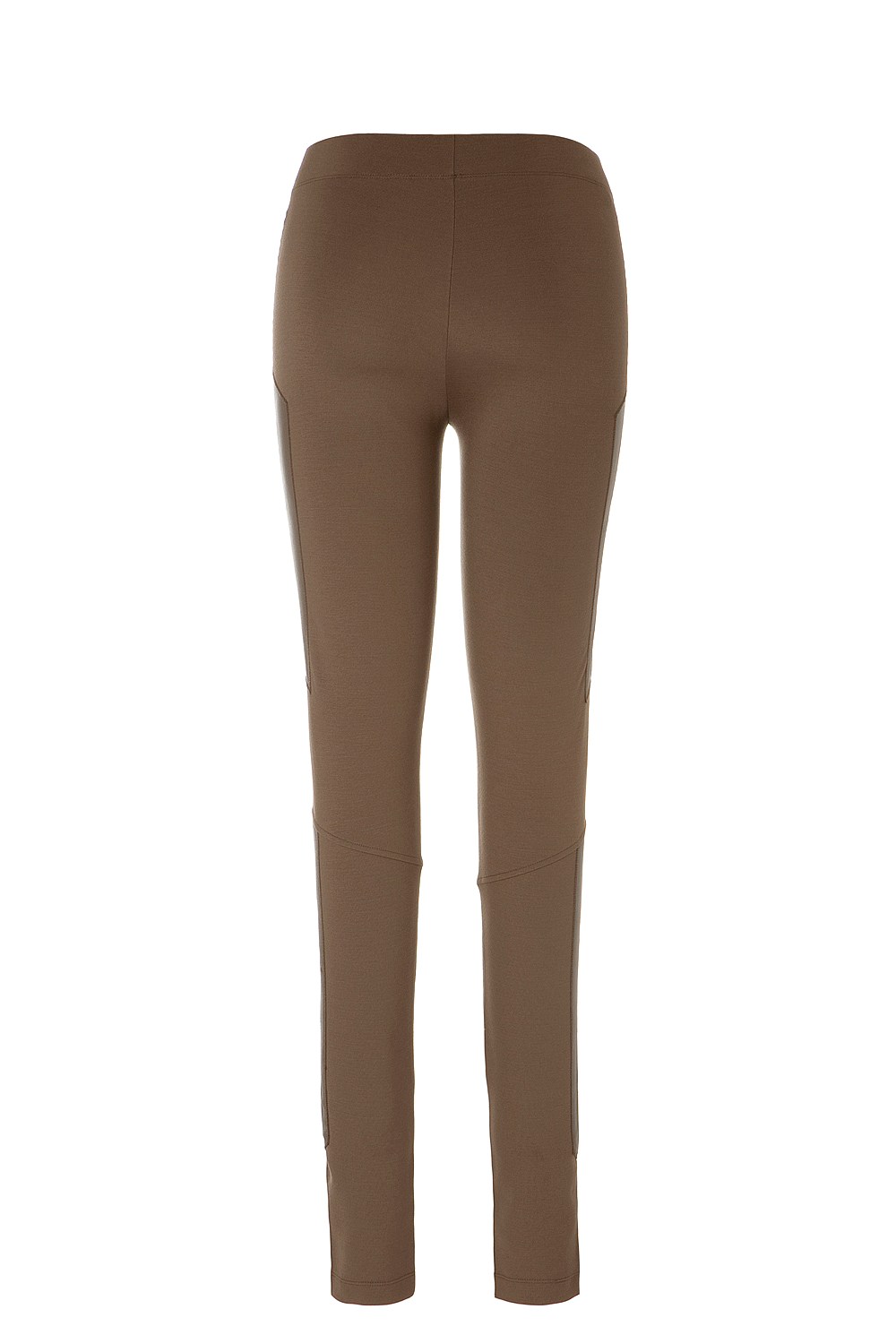 Leather Panelled Ponte Pant