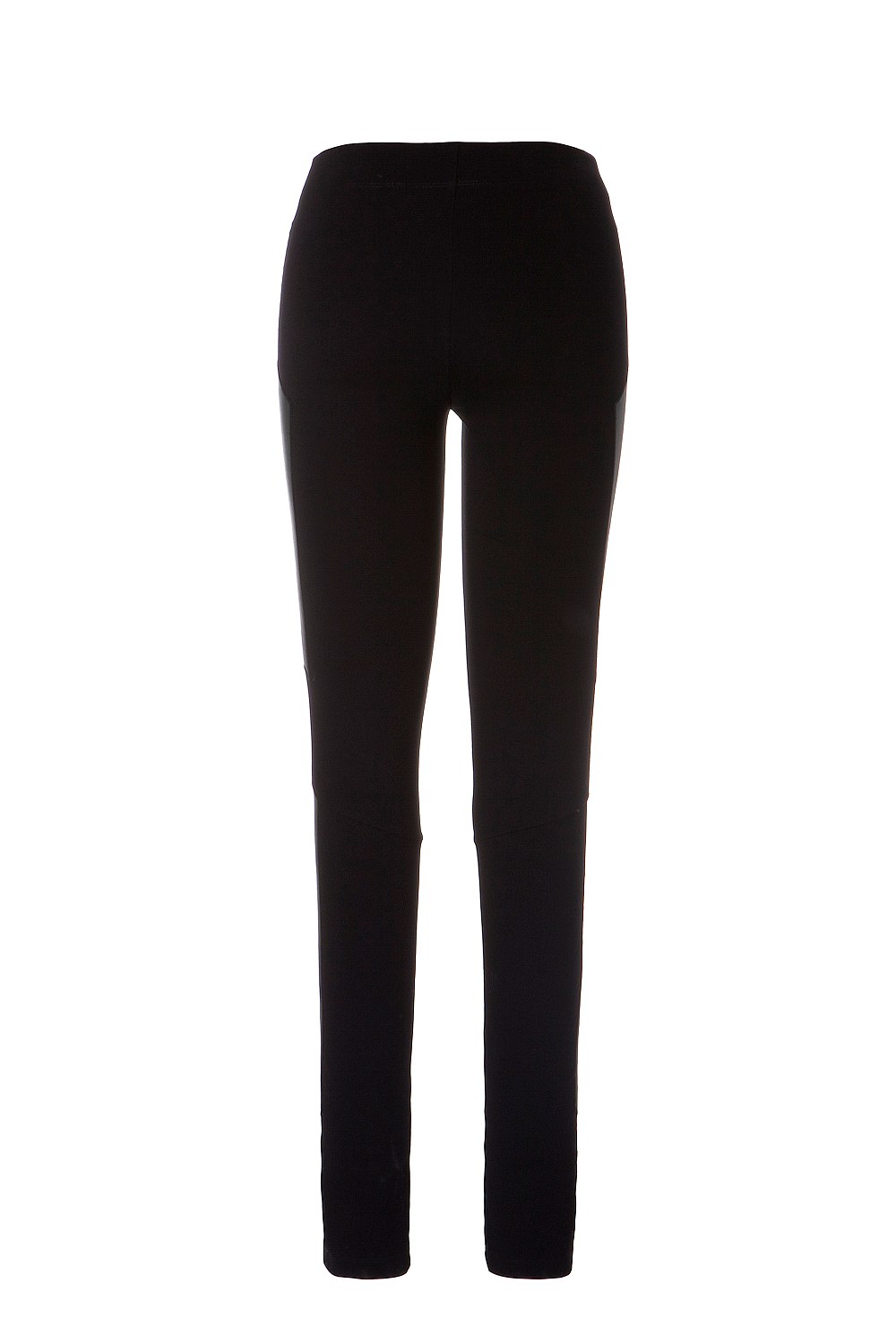 Leather Panelled Ponte Pant