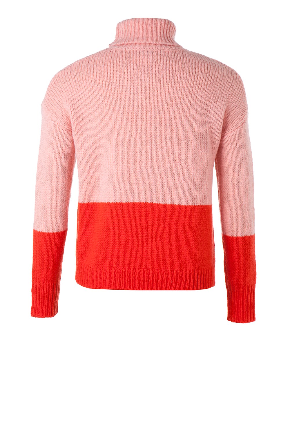 Colour Block Roll Neck Knit