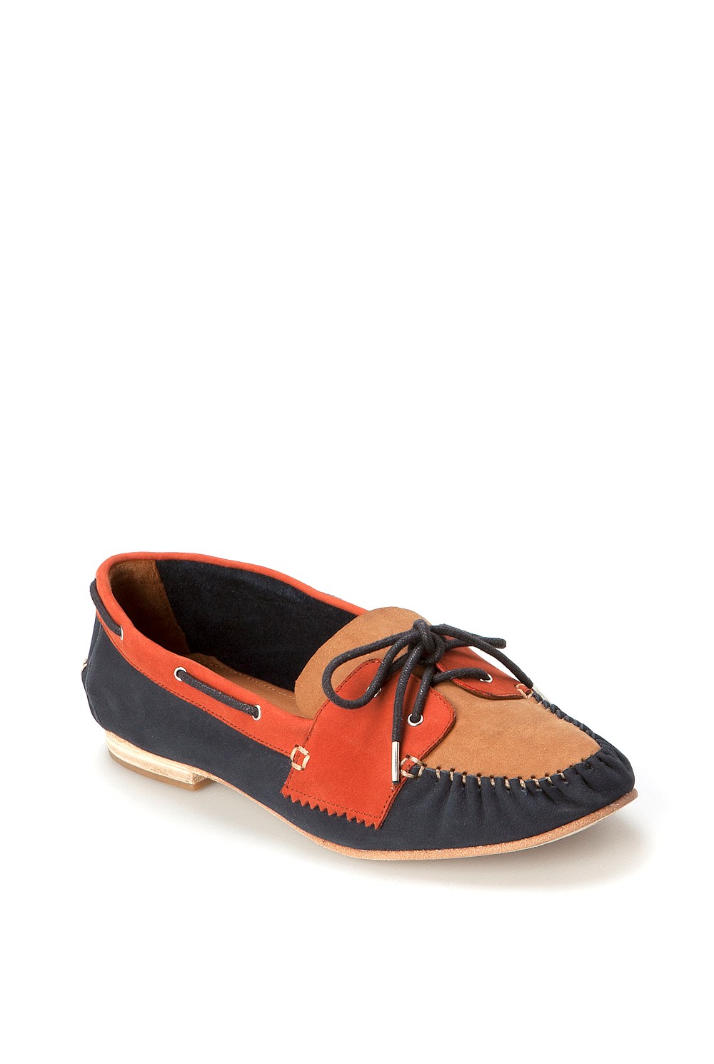 Colour Block Boat Shoe
