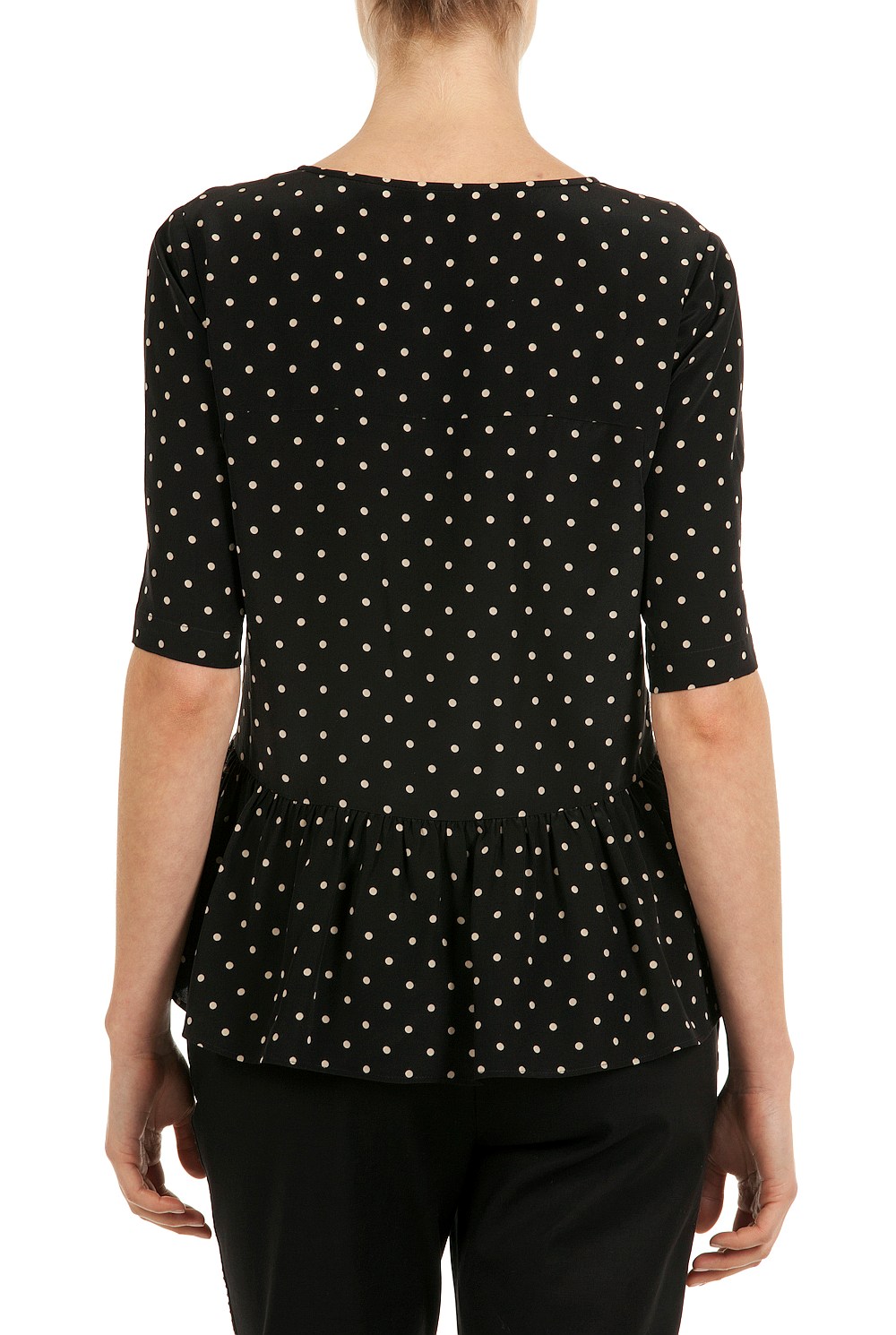 Spot Peplum Top