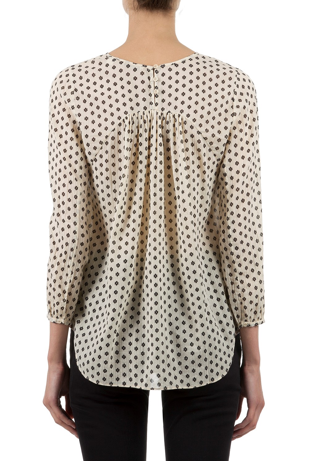 Fringed Print Smock