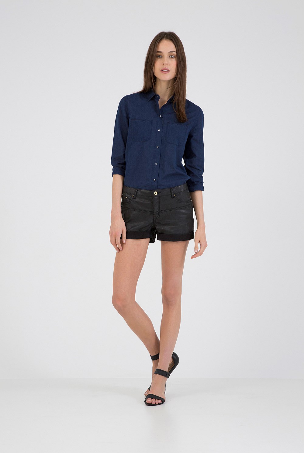Indigo Voile Shirt