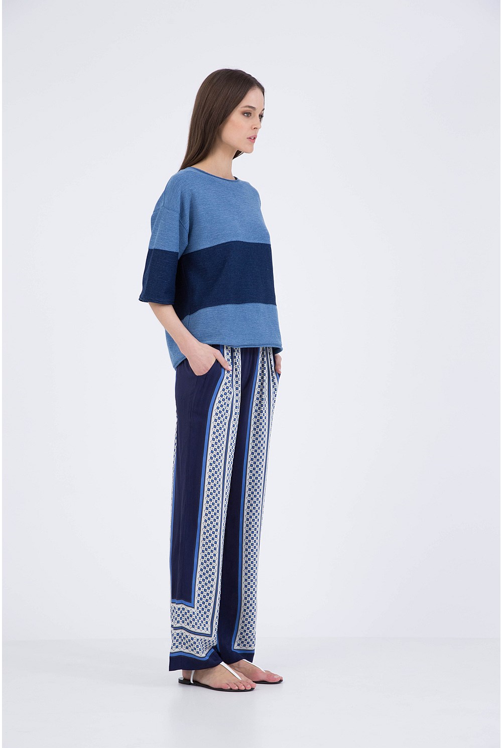 Scarf Print Pant