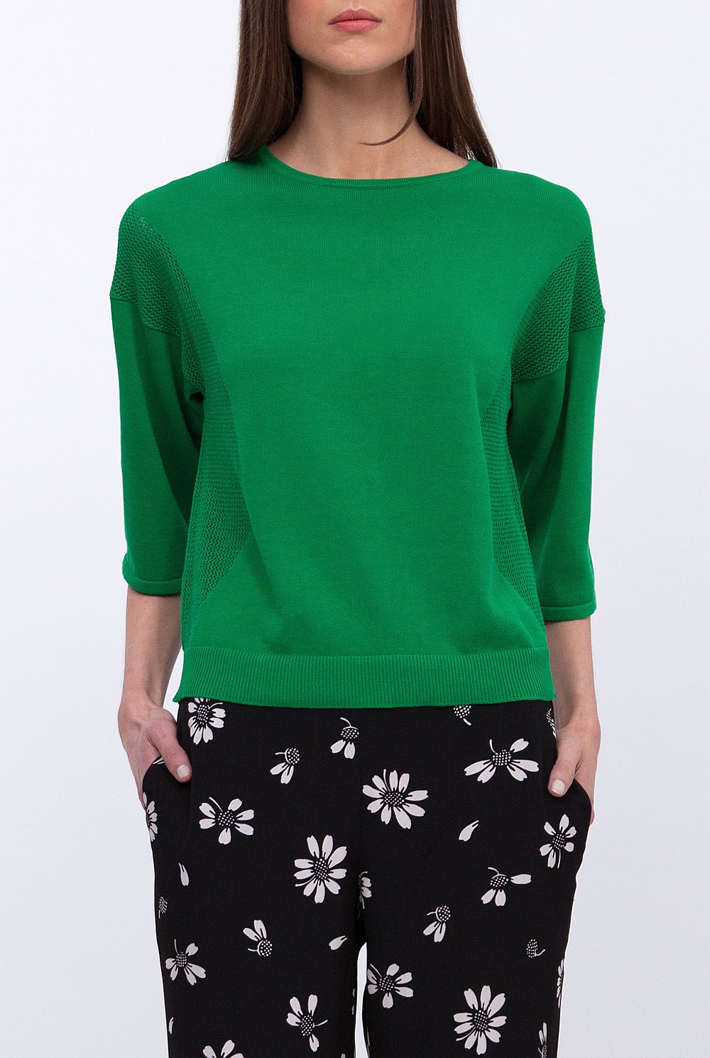 Mesh Kimono Sleeve Knit