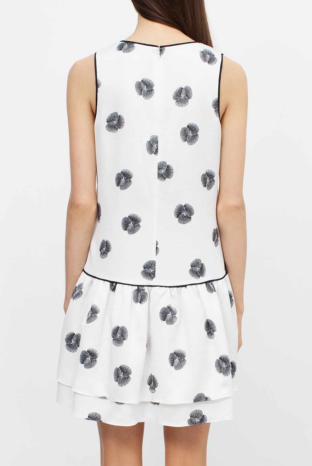 Tiered Knot Print Dress