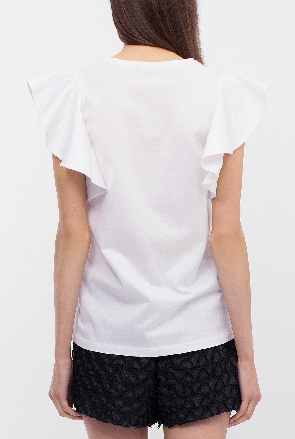 Ruffle Sleeve T-Shirt