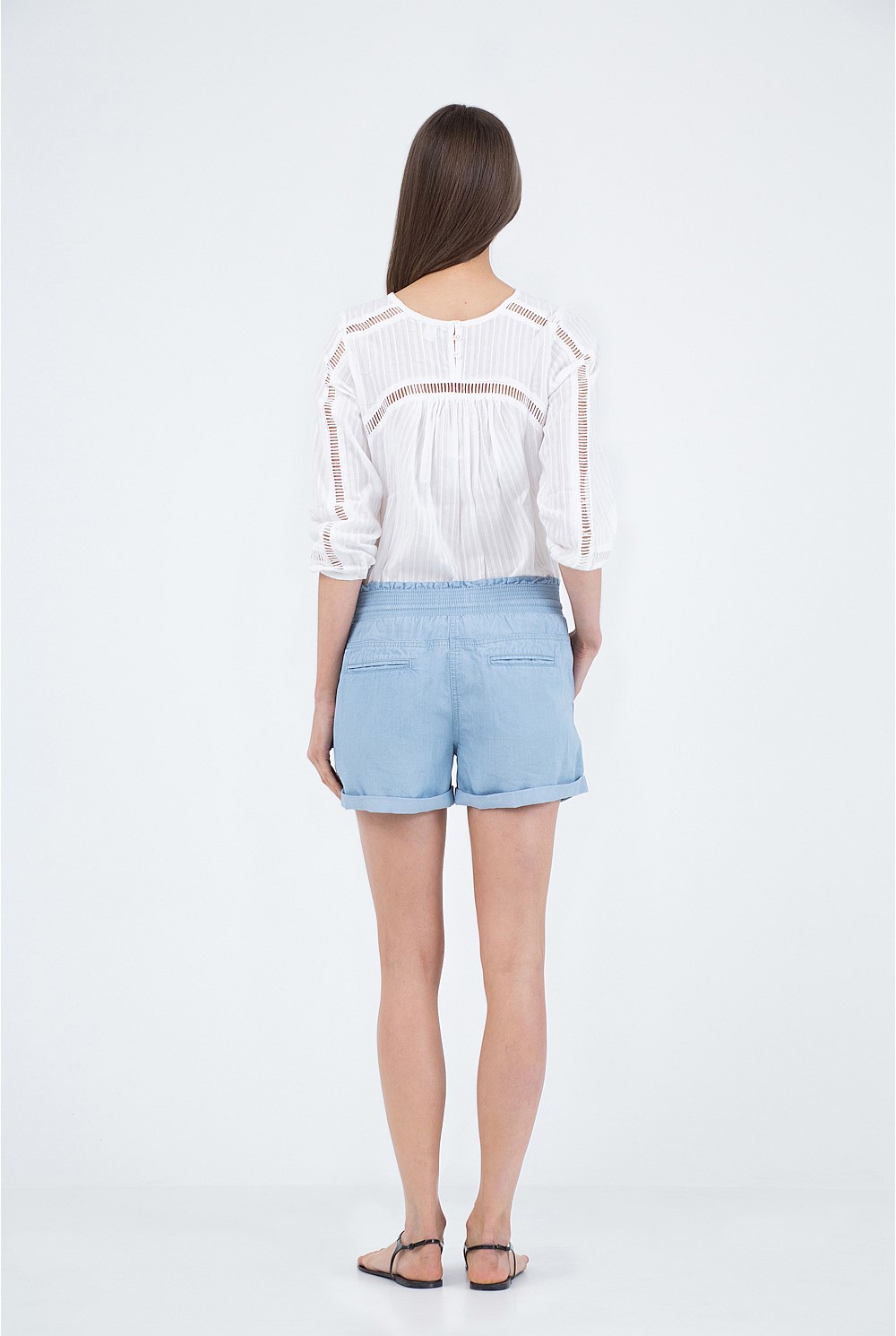 Chambray Utility Short